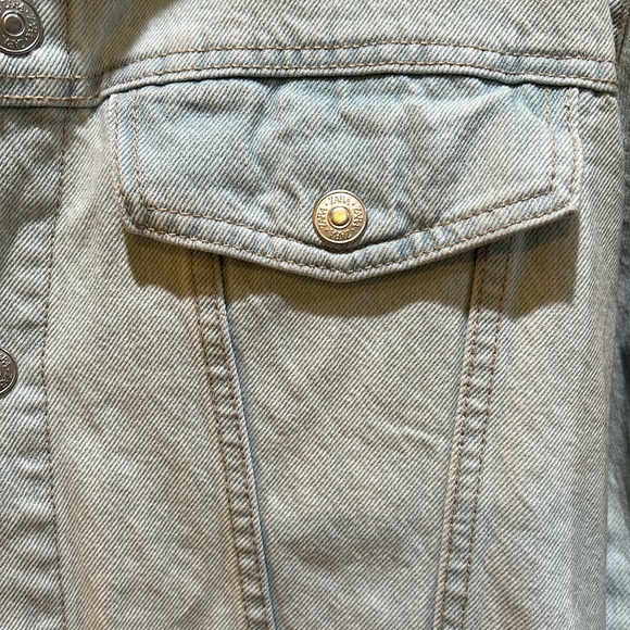 NWT Zara light Denim Short Mini Dress size large - Picture 6 of 9